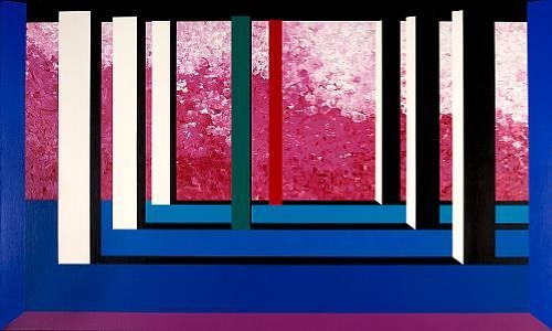 Black and white columns by Opy Zouni, 1997