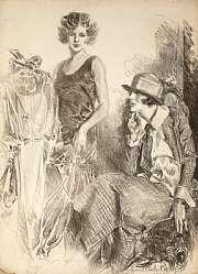 Contemplating a fashion statement by Howard Chandler Christy, 1924