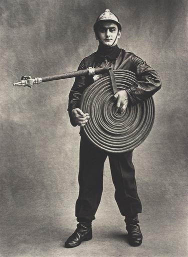 Pompier, Paris, 1950 by Irving Penn, 1950