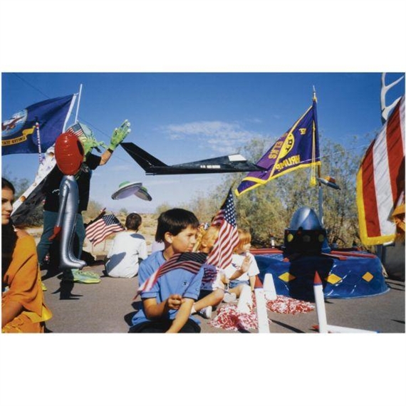 THREE WORKS, UNTITLED (NEVADA); UNTITLED (JEEP); UNTITLED (FLAGS) by Jeremy Deller, 2002