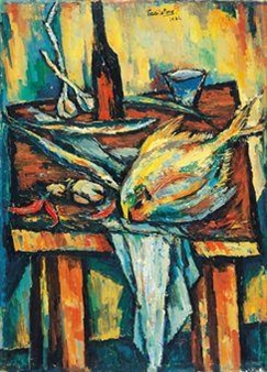 Still Life with Fish - Tsai In-Tang