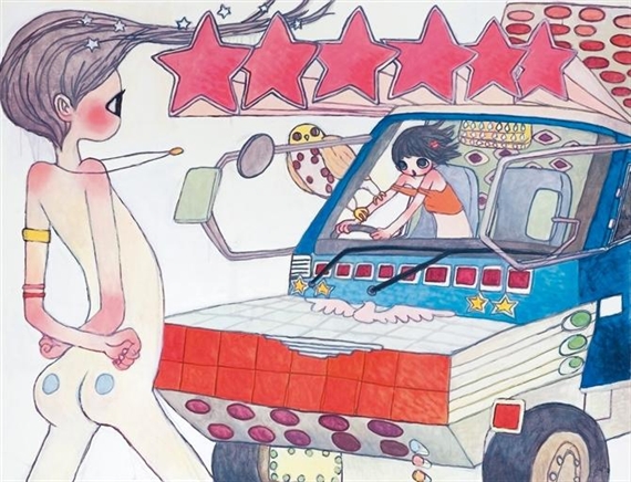 The Art Truck Runs by Aya Takano, 2006