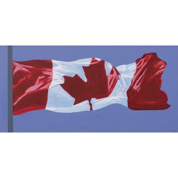 THE PAINTED FLAG by Charles Pachter, 2001