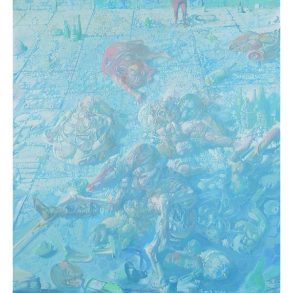 Artwork by Miodrag Djuric Dado, LE RÉVEILLON, Made of oil on canvas