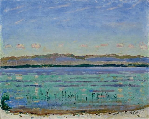 Genfersee mit Jura by Ferdinand Hodler, circa 1911