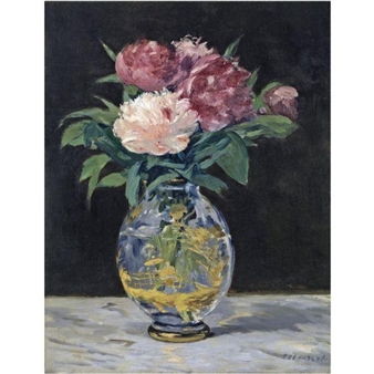 BOUQUET DE PIVOINES - Édouard Manet