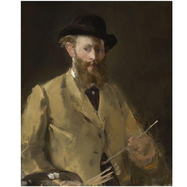 Artwork by Édouard Manet, PORTRAIT DE MANET PAR LUI-MÊME, EN BUSTE (MANET À LA PALETTE), Made of oil on canvas