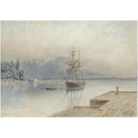 ENTERING THE PORT by Lev Felixovich Lagorio, 1893