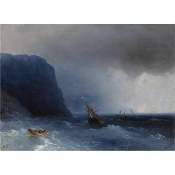THE SURVIVORS by Ivan Aivazovsky, 1876