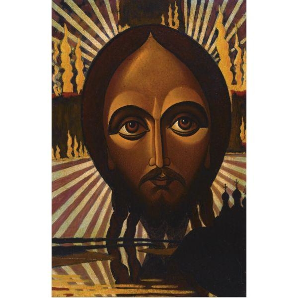 Artwork by Yuri  Vassilievitch Titov, SUNRISE. SACRED RUS', Made of oil on board