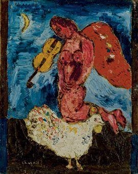 L'ange au violon by Marc Chagall, c. 1930-1934