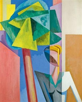 Femme à l'arbre - Alberto Magnelli