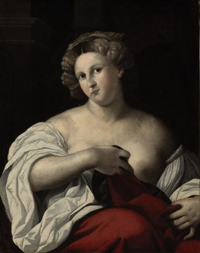 Portrait of a woman by Jacopo Palma il Vecchio