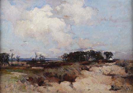 LANDSCAPE NEAR NEWBURGH ON TAY by Joe Milne, 1892