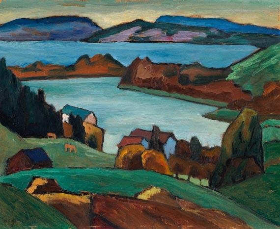 Staffelsee by Gabriele Münter, 1934