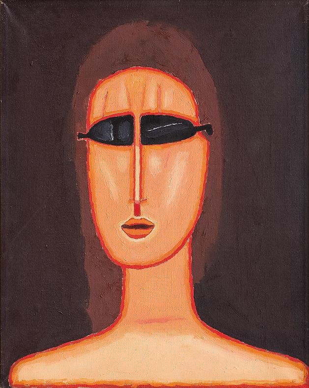 GIRL IN GLASSES, 1992 by Jerzy Nowosielski, 1992
