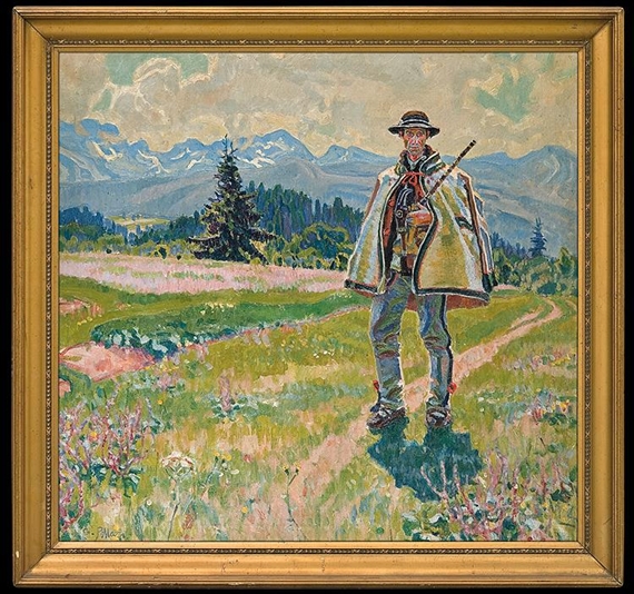 Bagpiper from Poronin by Gustaw Pilatti