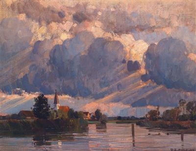 Stormclouds over the Amper by Bernhard Buttersack, 1914