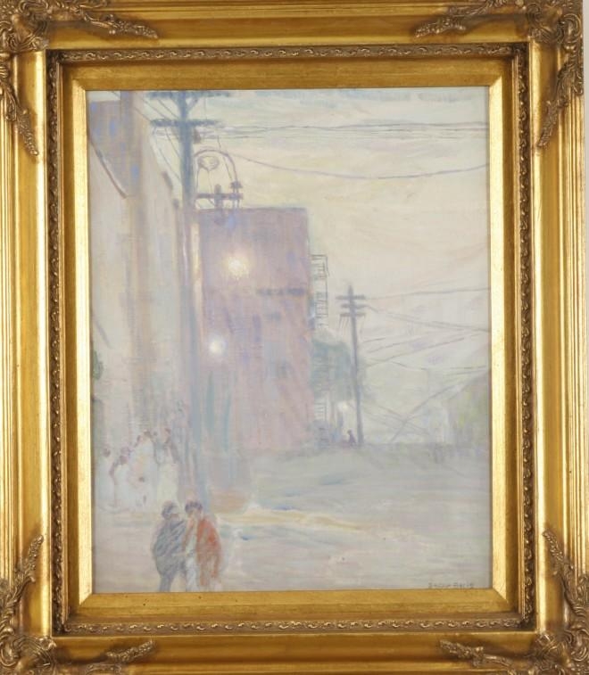 Joseph Sacks | Urban street scene | MutualArt