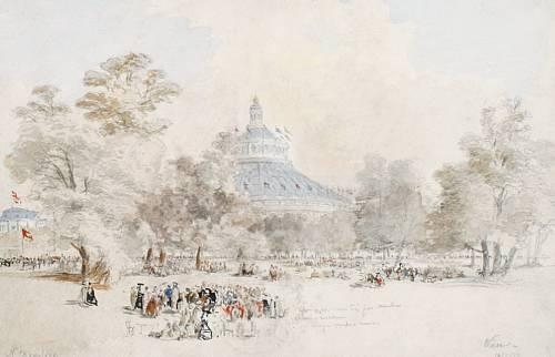 An exhibition, Vienna by Nicolas Chevalier, 1873