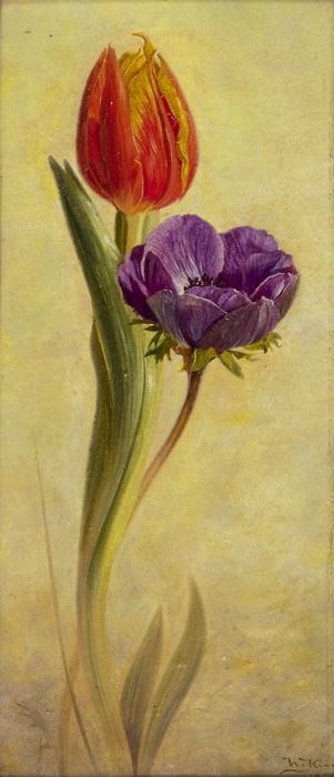Artwork by Walter Küng, Blumen, Made of Oil on Canvas