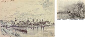 View of Reading from the River, Oxfordshire by John Constable, 1821