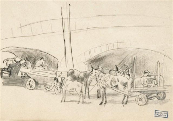 Jules Pascin | SCENE DE RUE (Circa 1910) | MutualArt