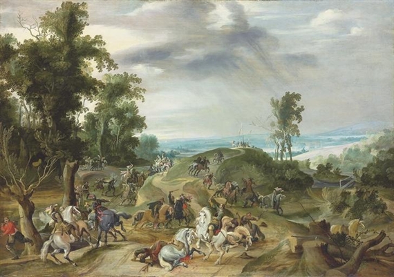 Pieter Snayers | A cavalry battle | MutualArt