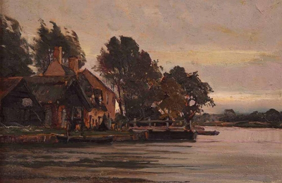 Horning Ferry by Charles Mayes Wigg