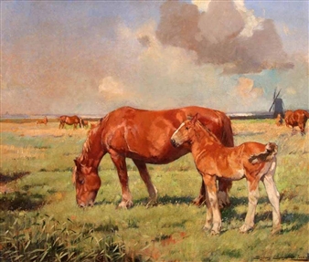 Springtime in East Anglia - Sydney Seymour-Lucas