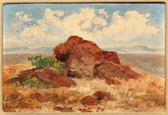Paisaje con roca by José María Velasco, 1910