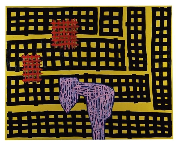 Reasonable Painting by Jonathan Lasker, 1990