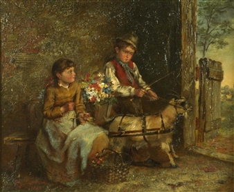 The flower cart - Frederick George Pasmore