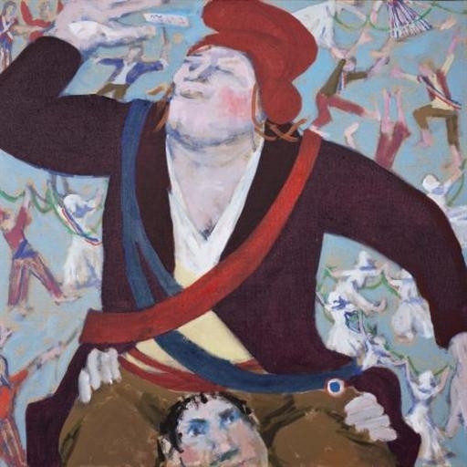 Artwork by Zuka, Danton porté en triomphe, Made of OIL ON CANVAS.