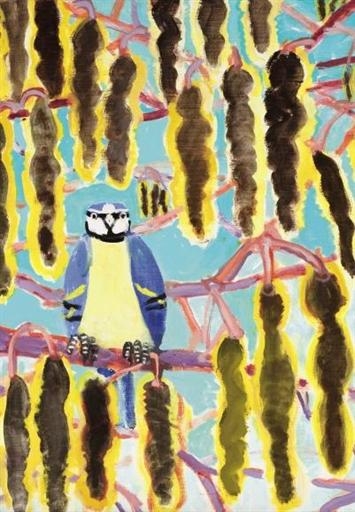 Les chatons du peuplier et la mésange by Zuka, circa 2005