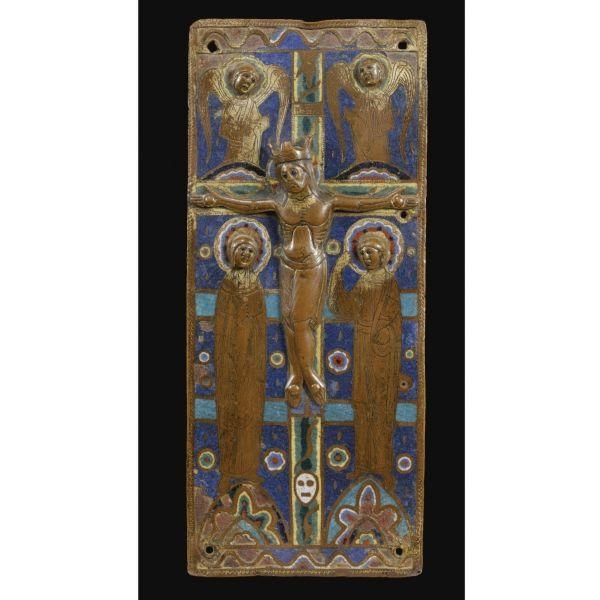 BOOK COVER WITH THE CRUCIFIXION by French School, 13th Century, CIRCA 1200