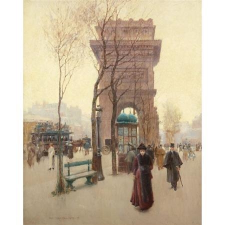 Parisian Boulevard by Paul Cornoyer, 1893