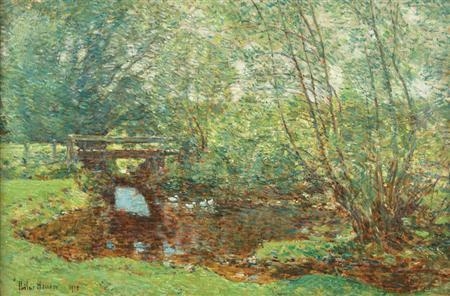 New England Duck Pond by Childe Hassam, 1912