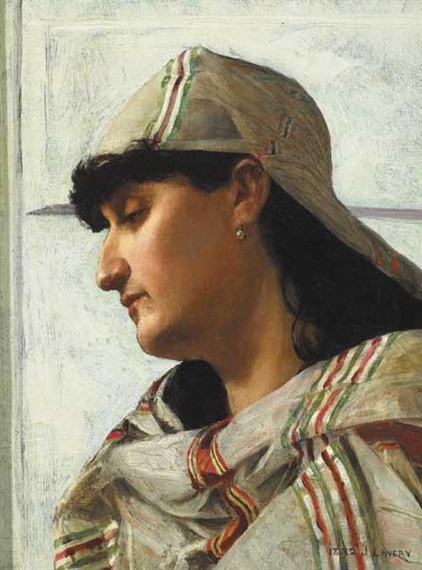 A WOMAN IN ARAB COSTUME by John Lavery, 1882