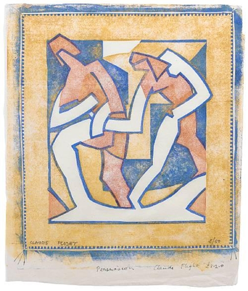 'Persuasion' and 'Discussion' by Claude Flight, c1929