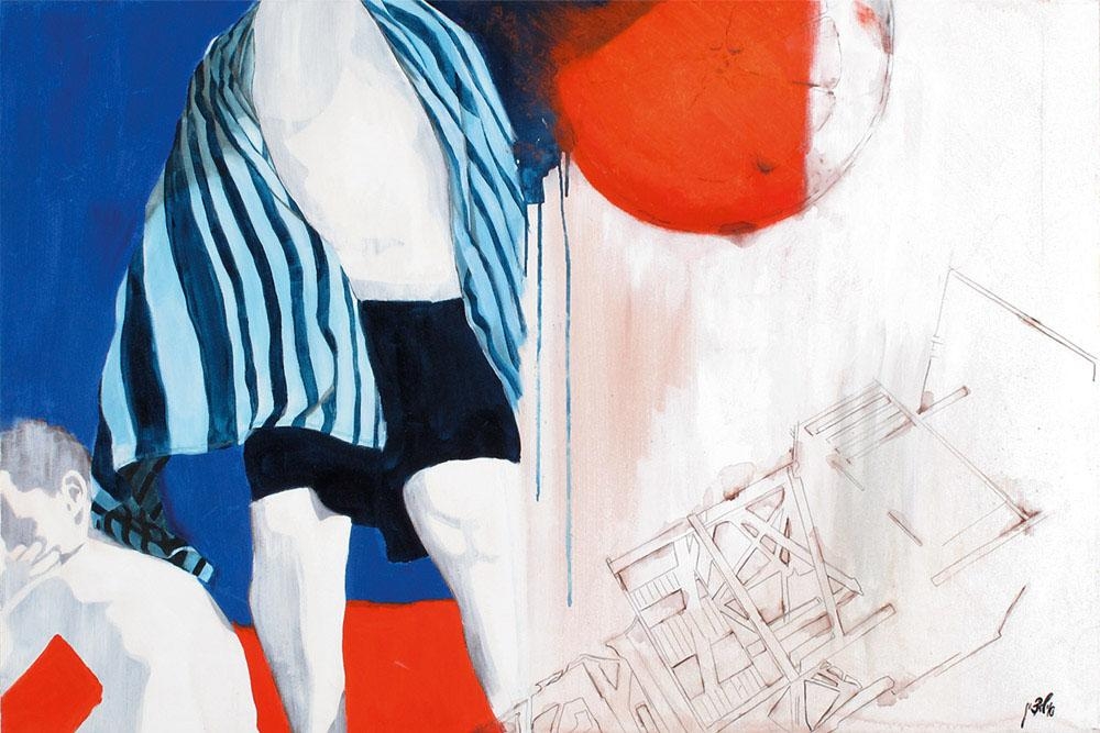 Artwork by Eilat Tzin, In the Sun, Made of Acrylic on canvas