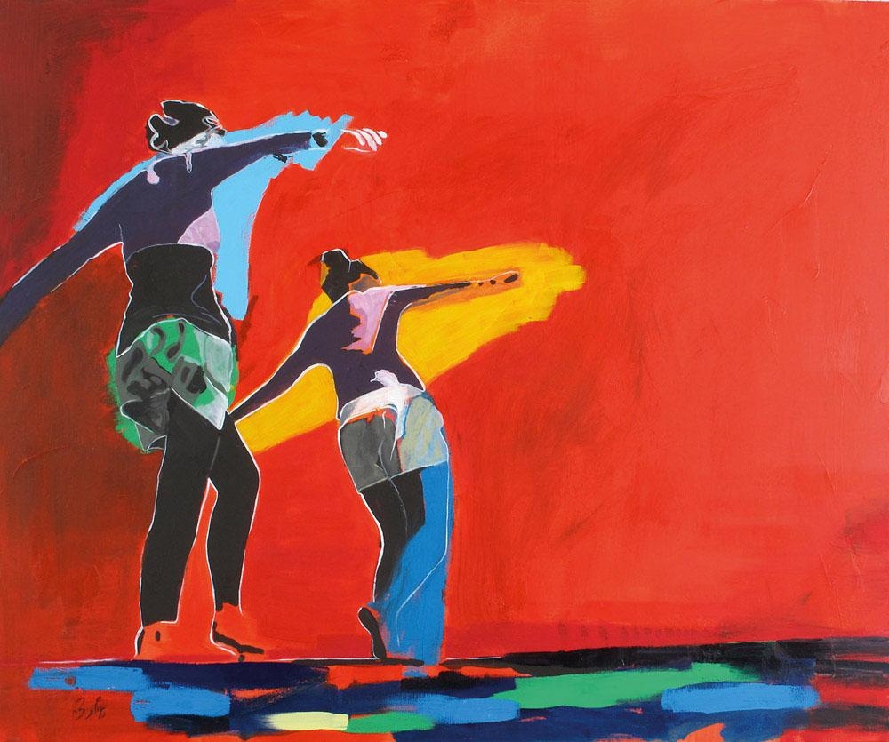 Artwork by Eilat Tzin, Balance, Made of Acrylic on canvas