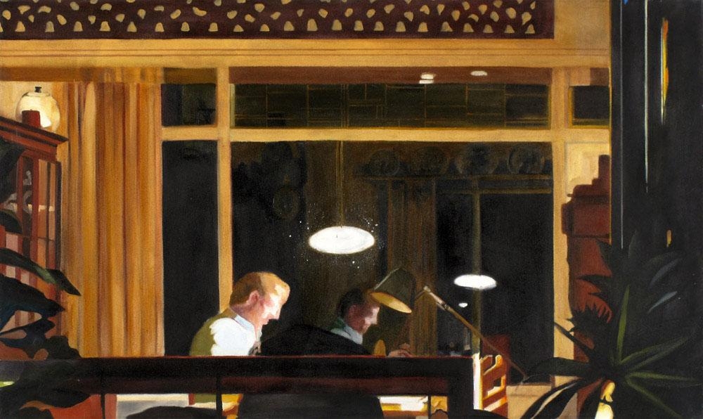 Artwork by Netta Lieber Sheffer, Peeking, Made of Oil on canvas