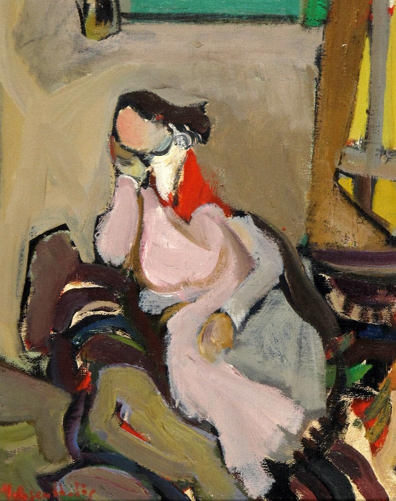 Moshe Rosenthalis | Woman In the Studio | MutualArt