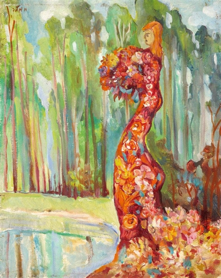 The Flower Maiden by David Meshulam