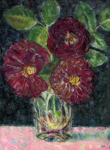 Red Roses in a Glass by Leonard McComb