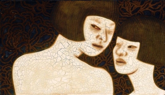 Two Women with One Eye Closed - Lee Jae Sun