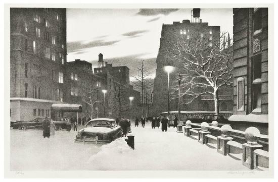 Lower Fifth Avenue by Stow Wengenroth, 1959