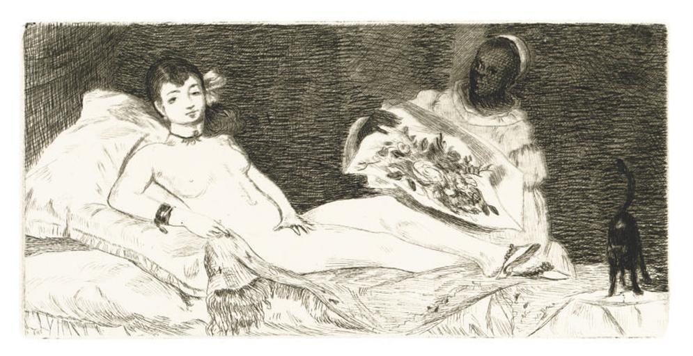 Artwork by Édouard Manet, Olympia (Guerin 39; Harris 53), Made of etching and aquatint