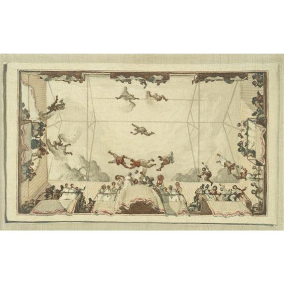 LOS EQUILIBRISTAS (THE ACROBATS) by José Mariá Sert y Badiá, circa 1929